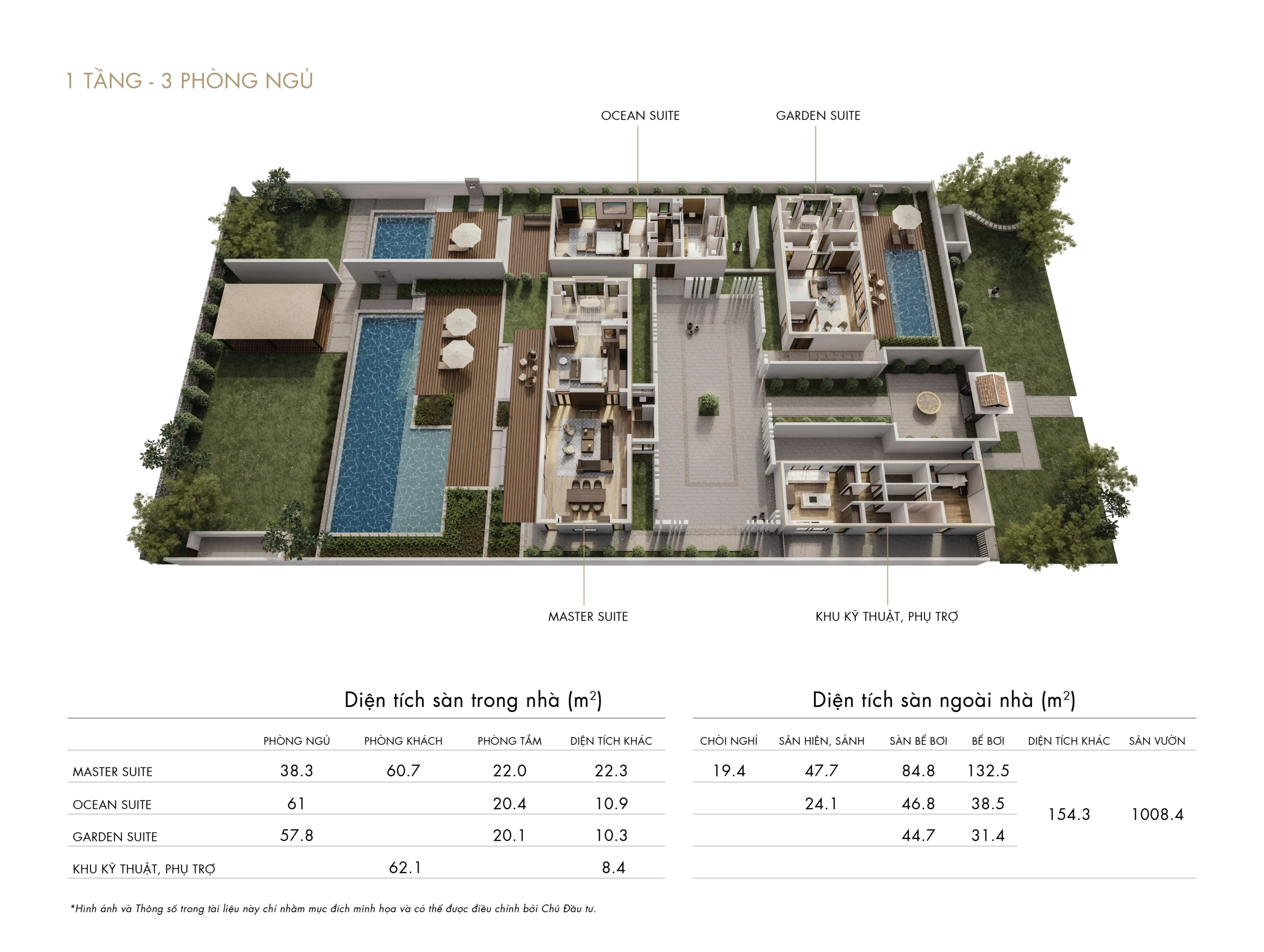 beach villa 3pn park hyatt phú quốc residences layout